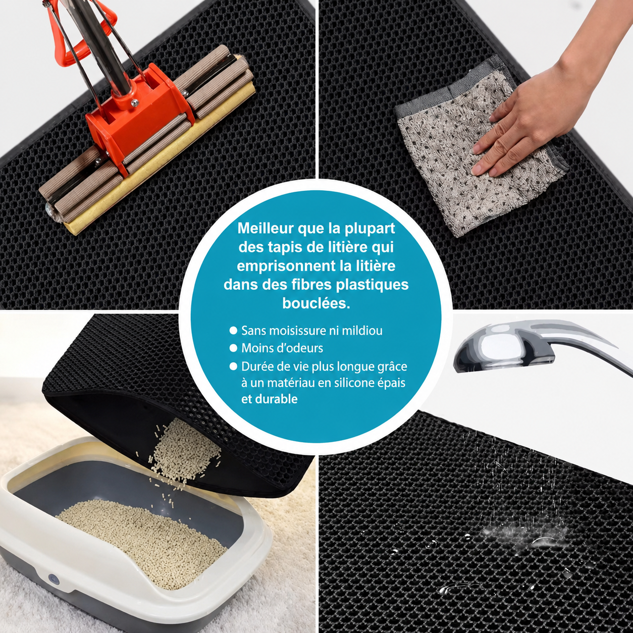 Tapis Anti-Projections de Litière