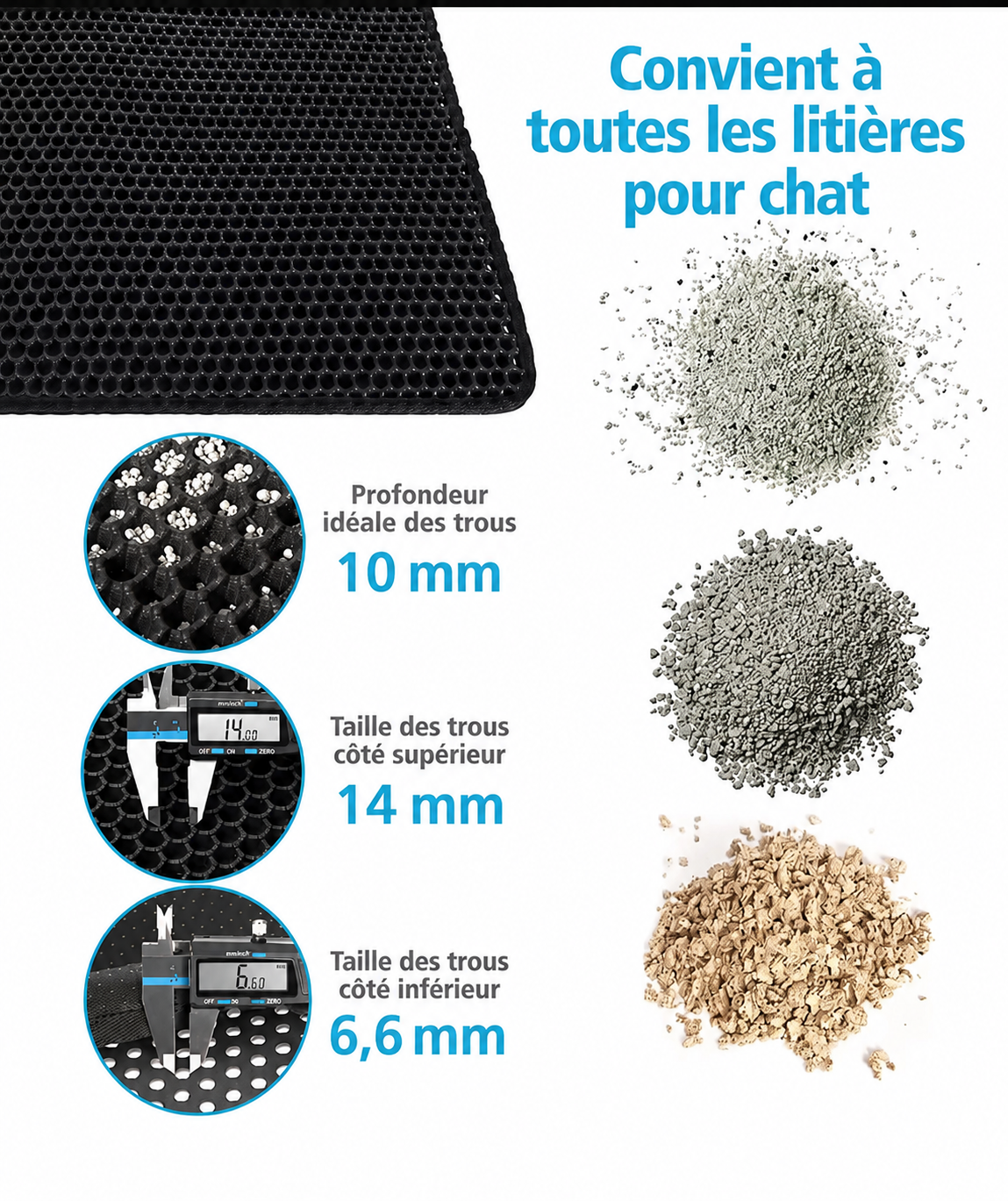 Tapis Anti-Projections de Litière