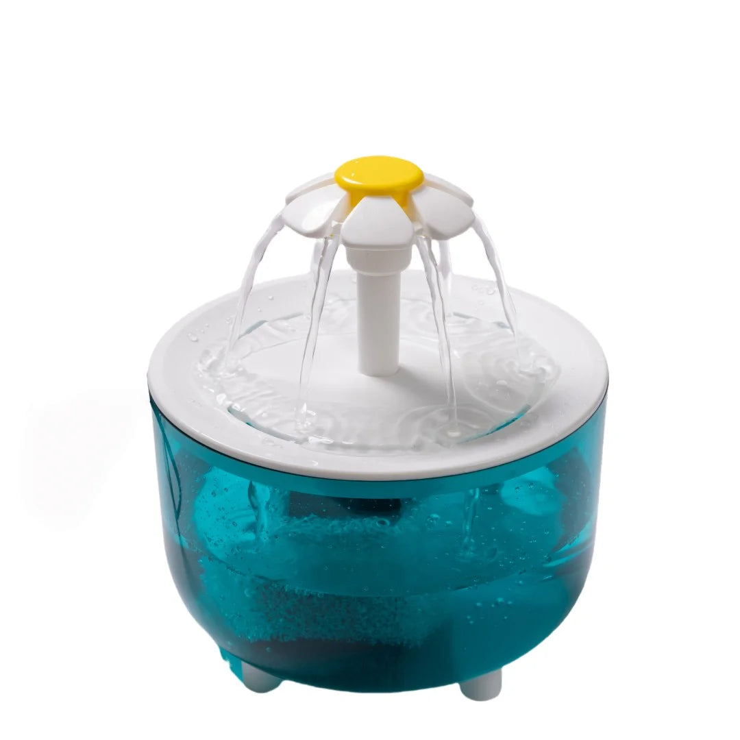 🐱 Fontaine à eau pour chat 1,2 L – Distributeur d'eau automatique à recirculation, alimentation USB, fonctionnement ultra silencieux, avec système de filtration en mousse pour chats et petits chiens.