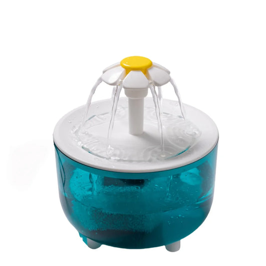 🐱 Fontaine à eau pour chat 1,2 L – Distributeur d'eau automatique à recirculation, alimentation USB, fonctionnement ultra silencieux, avec système de filtration en mousse pour chats et petits chiens.